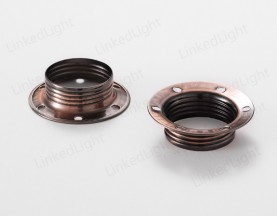 Metal Shade Ring for E14 Lamp Holder Red Bronze