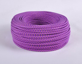 Fabric Textile 2 Core Flat Cable Purple&Yellow