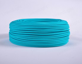 Fabric Textile 2/3 Core Round Cable Teal