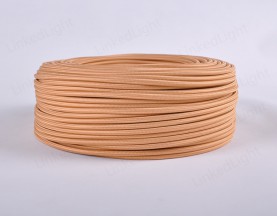 Fabric Textile 2/3 Core Round Cable Coffee