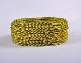 Fabric Textile 2/3 Core Round Cable Zigzag Green & Gray