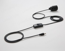 DC Plug Cord Set with E27 Lampholder and Switch