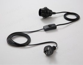 Australian Plug Cable Set with Switch and Lampholder