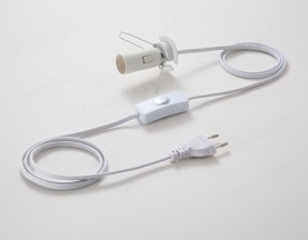 European Lampholder Cord Set with Plug and Switch