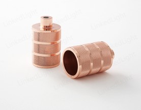 Metal Covers for Lamp Socket  Rose Gold