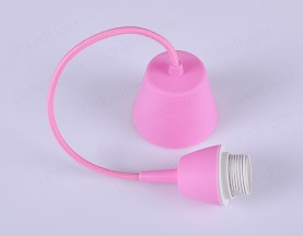 E27 Plastic Lamp Pendant Pink