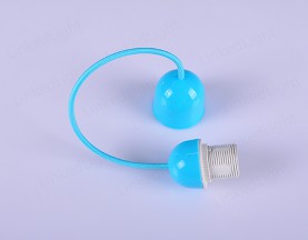 Plastic E27 DIY Pendant Lamp  Sky Blue