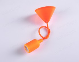 E27 Silicone Pendant Lamp  Orange