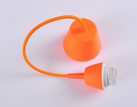 E27 Plastic Lamp Pendant Orange