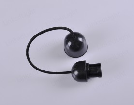 Plastic E27 DIY Pendant Lamp  Black