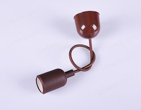 E27 Silicone Pendant Lamp  Brown