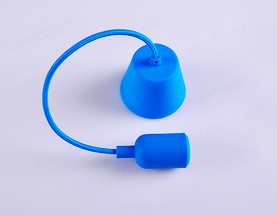 E27 Silicone Pendant Lamp  Dark Blue