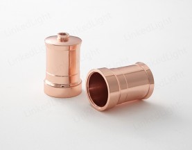 Metal Covers for Lamp Socket  Rose Gold