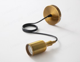 E27 Metal Lamp Pendant  Golden Bronze