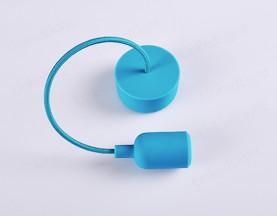 E27 Silicone Lamp Pendant  Teal