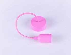 E27 Silicone Lamp Pendant  Pink