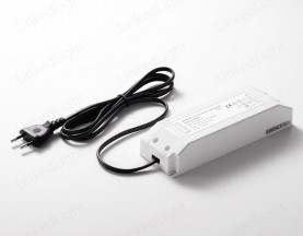 12V 75W Constant Voltage Triac Dimmable Driver with 2 Pin Round Plug